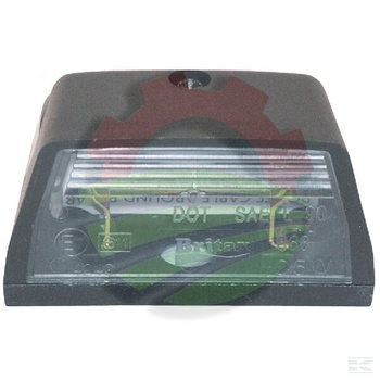 Lampa oświetlania tablicy rejestracyjnej, 5W prostokątna 12/24V przezroczysta przykręcana 36x36 mm Britax