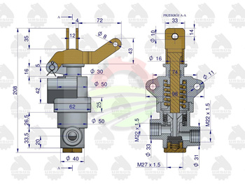 Zawór hamulcowy 956828 C-360 ORYGINAŁ URSUS