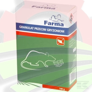 Granulat na myszy i szczury 140 g Farma