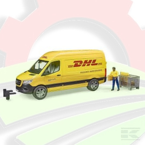 Samochód MB Sprinter DHL z kierowcą