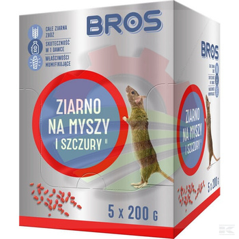 Ziarno na myszy i szczury, 1kg - 5 x doypack 200g