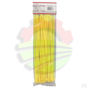 Opaski kablowe 4.8x300 mm żółte, Poliamid, max. Ø 76 mm op. 50 szt. Kramp