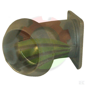 Złącze KKV z kołnierzem czworokątnym łuk 45° Perrot, 6"