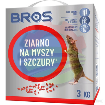 Ziarno na myszy i szczury Bros, 3 kg