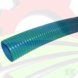 Wąż ssawno tłoczny PCW niebiesko/zielony Kramp 6"