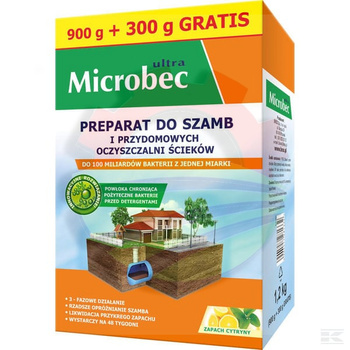 Microbec ULTRA preparat do szamb, 900g + 300g gratis