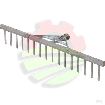 Grabie aluminiowe, 16-zębne 62 cm