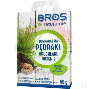 Preparat na pędraki, nicienie, opuchlaki Bros NATURALNIE, 50g