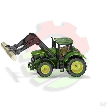 Ciągnik John Deere z chwytakiem do kłód