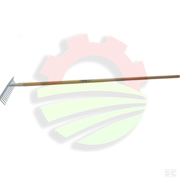 Grabie ogrodowe 16-zębne z trzonkiem