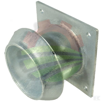 Złącze KKV z kołnierzem czworokątnym Perrot, 6" x 8", Krótki