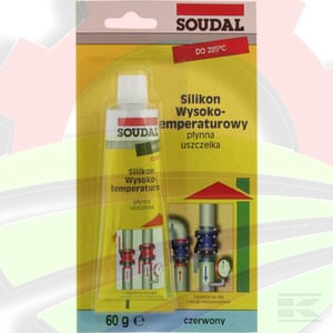 Silikon wysokotemperaturowy Soudal, 60 ml