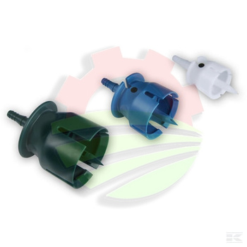 Zestaw zatyczek czerpaka w 3 rozmiarach: Ø 20, 30, 33 mm (biała, niebieska, zielona)