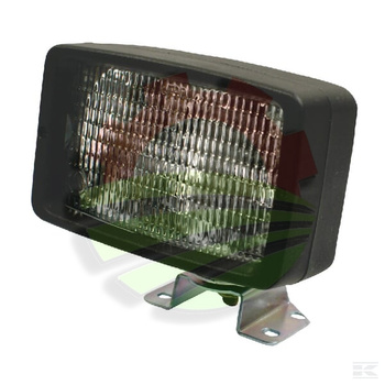 Lampa robocza Halogen, 55W prostokątna, 12V przezroczysta przykręcana Ajba